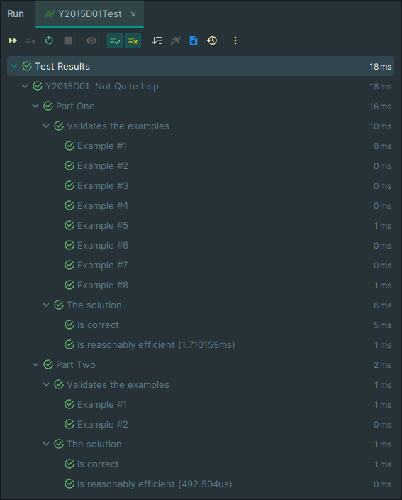 Results of both verified solutions.