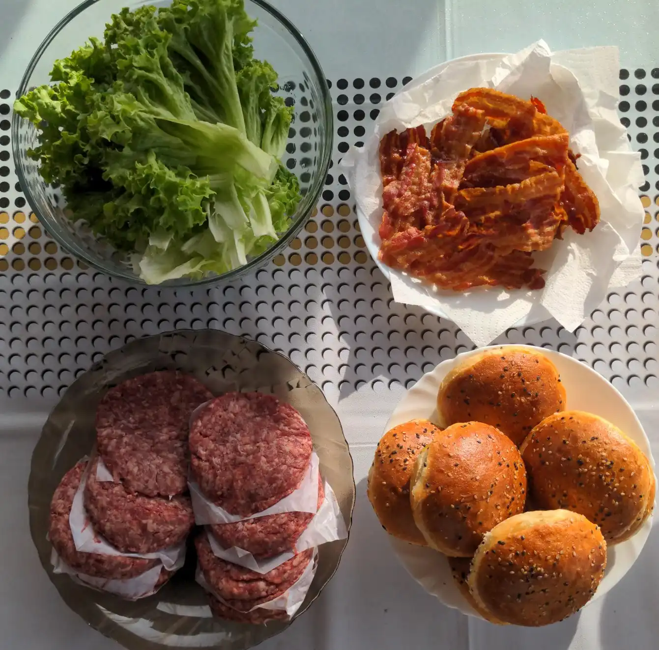 Prepared ingredients.