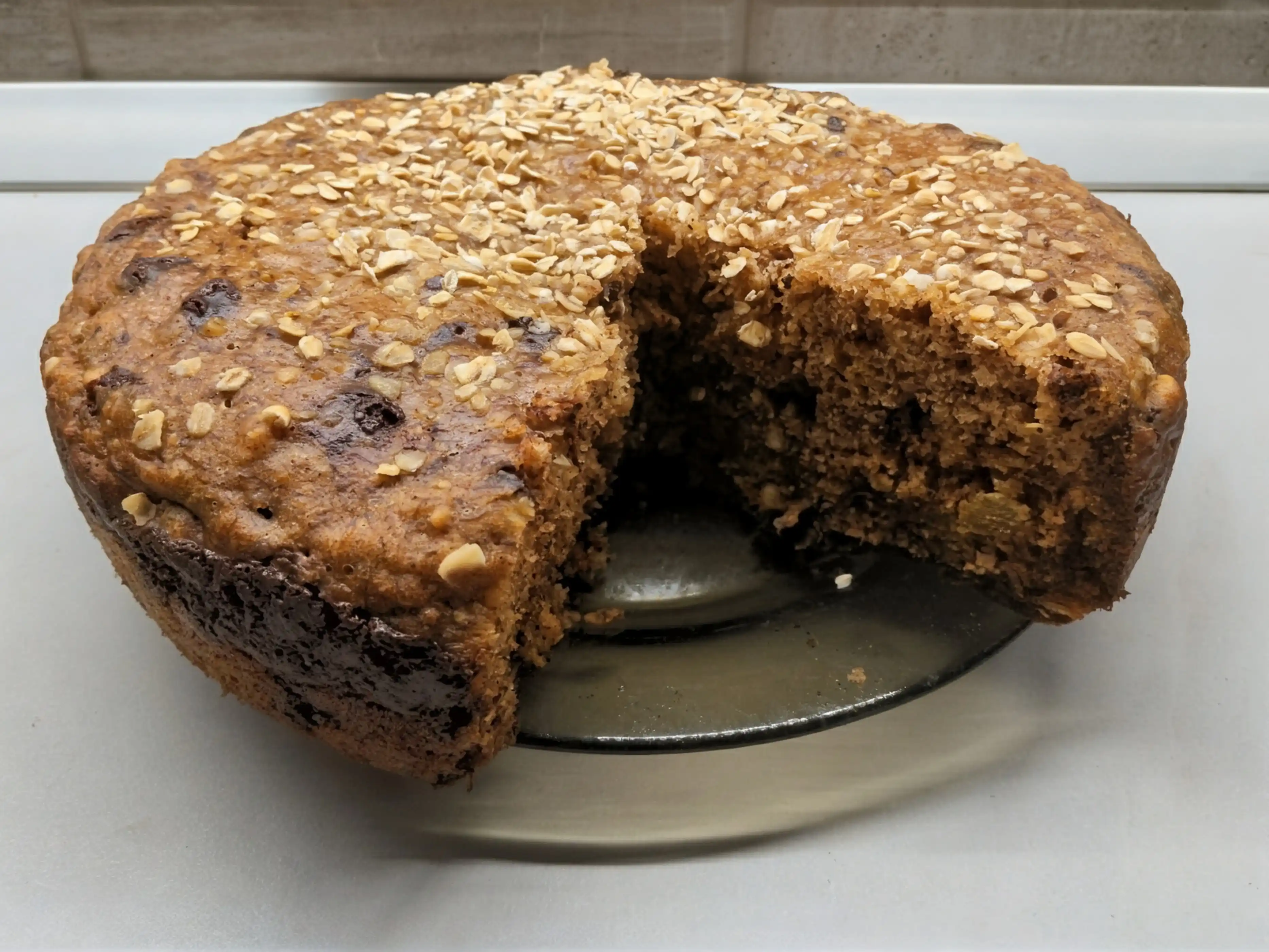 Ready to serve banana bread.